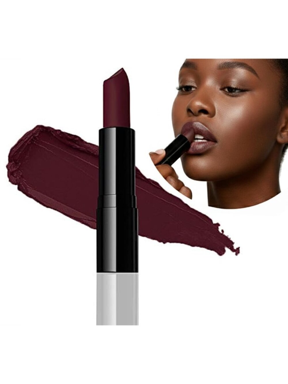 Women's Bloodstone Luxury Deeper Skin Tones Demi Matte Moisturizing Lipstick